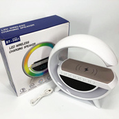 Настольная смарт лампа-ночник G-Smart BT-3401 с беспроводной зарядкой, колонкой и часами White. Изображение №17 Настольная смарт лампа-ночник G-Smart BT-3401 с беспроводной зарядкой, колонкой и часами White. Изображение №17