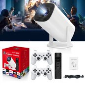 Смарт проектор с 2 джойстиками + пульт, WiFi и Bluetooth, Р30 МАХ Игровой проектор для дома приставка. Изображение №2 Смарт проектор с 2 джойстиками + пульт, WiFi и Bluetooth, Р30 МАХ Игровой проектор для дома приставка. Изображение №2