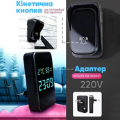 Дверной звонок беспроводной с козырьком DOORBELL 5615 с часами, термометром и индикатором влажности. Изображение №2