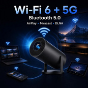 Портативный смарт-проектор 4K Ultra HD SMART, Android/iOS, Wi-Fi 6, Bluetooth, HDMI, домашний кинотеатр. Изображение №6 Портативный смарт-проектор 4K Ultra HD SMART, Android/iOS, Wi-Fi 6, Bluetooth, HDMI, домашний кинотеатр. Изображение №6