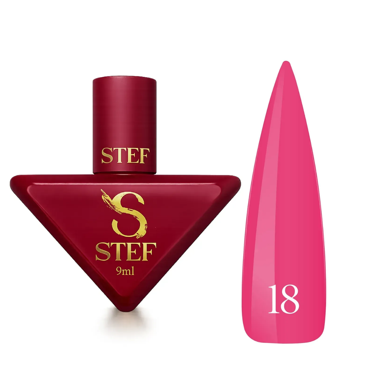 База камуфлирующая для маникюра Steffani Cover Base 9 мл, 18 Кислотно-розовая База камуфлирующая для маникюра Steffani Cover Base 9 мл, 18 Кислотно-розовая