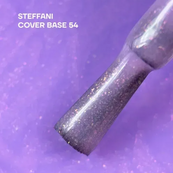 База для гель-лака камуфлирующая Steffani Cover Base 9 мл, 54 Светло-сиреневая с шиммером. Изображение №3 База для гель-лака камуфлирующая Steffani Cover Base 9 мл, 54 Светло-сиреневая с шиммером. Изображение №3