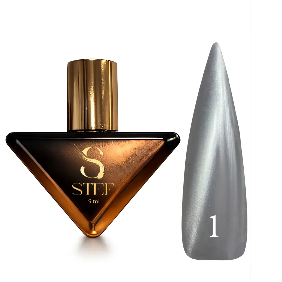Гель-лак для ногтей Steffani Cat Eye MYSTIC, 9 мл , 01 Серебристый Гель-лак для ногтей Steffani Cat Eye MYSTIC, 9 мл , 01 Серебристый
