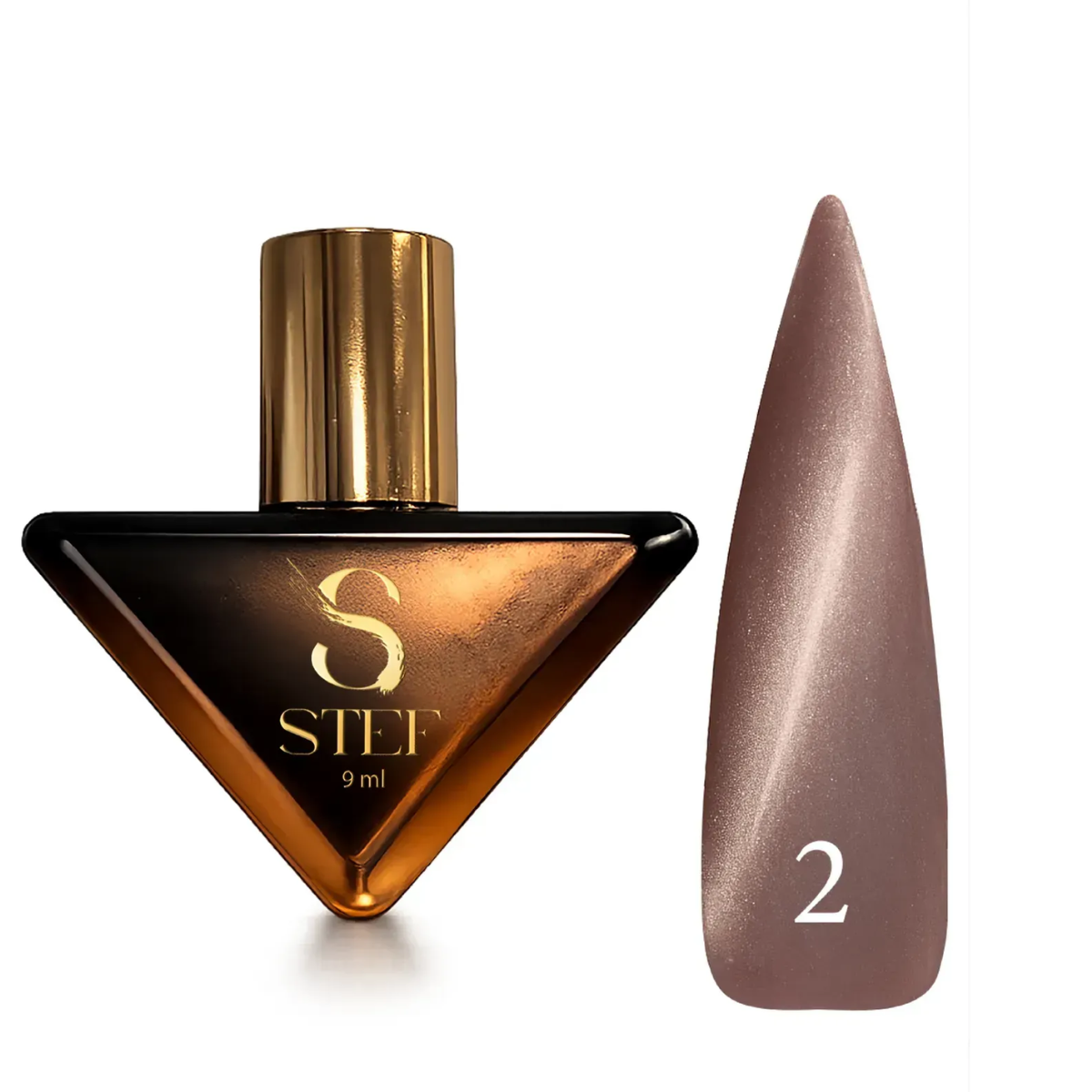 Гель-лак для ногтей Steffani Cat Eye MYSTIC, 9 мл, 02 Бежевый Гель-лак для ногтей Steffani Cat Eye MYSTIC, 9 мл, 02 Бежевый