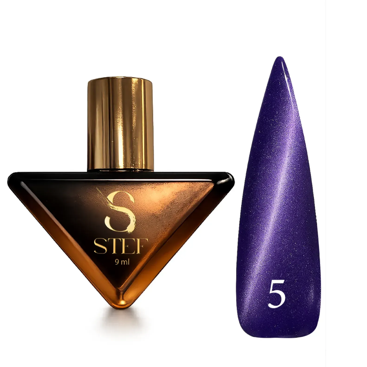 Гель-лак для ногтей Steffani Cat Eye MYSTIC, 9 мл, 05 Фиолетовый Гель-лак для ногтей Steffani Cat Eye MYSTIC, 9 мл, 05 Фиолетовый