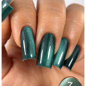 Гель-лак для ногтей Steffani Cat Eye MYSTIC, 9 мл, 07 Темно-зеленый. Изображение №2