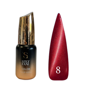 Гель-лак для ногтей Steffani Cat Eye MYSTIC, 9 мл , 08 Темно-красный. Изображение №6