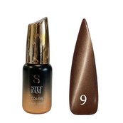Гель-лак для ногтей Steffani Cat Eye MYSTIC, 9 мл, 09 Коричневый. Изображение №6
