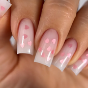 Топ для гель-лаку з глітером "Рожеве серце" Steffani Top Heart Pink без липкого шару 9 мл. Зображення №2 Топ для гель-лаку з глітером "Рожеве серце" Steffani Top Heart Pink без липкого шару 9 мл. Зображення №2