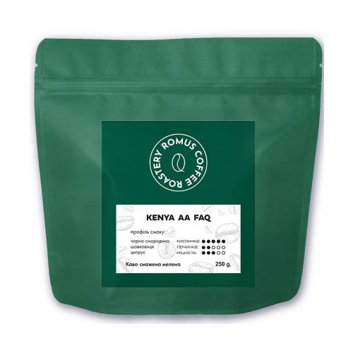 Кава мелена Romus Coffee Roastery Kenya AA FAQ 250 г (102829) Кава мелена Romus Coffee Roastery Kenya AA FAQ 250 г (102829)