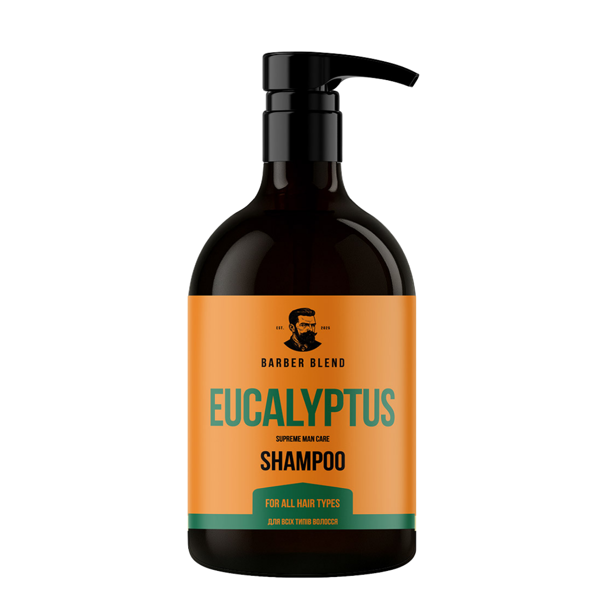 Шампунь для мужчин Barber Blend Eucalyptus для всех типов волос, 500 мл Шампунь для мужчин Barber Blend Eucalyptus для всех типов волос, 500 мл