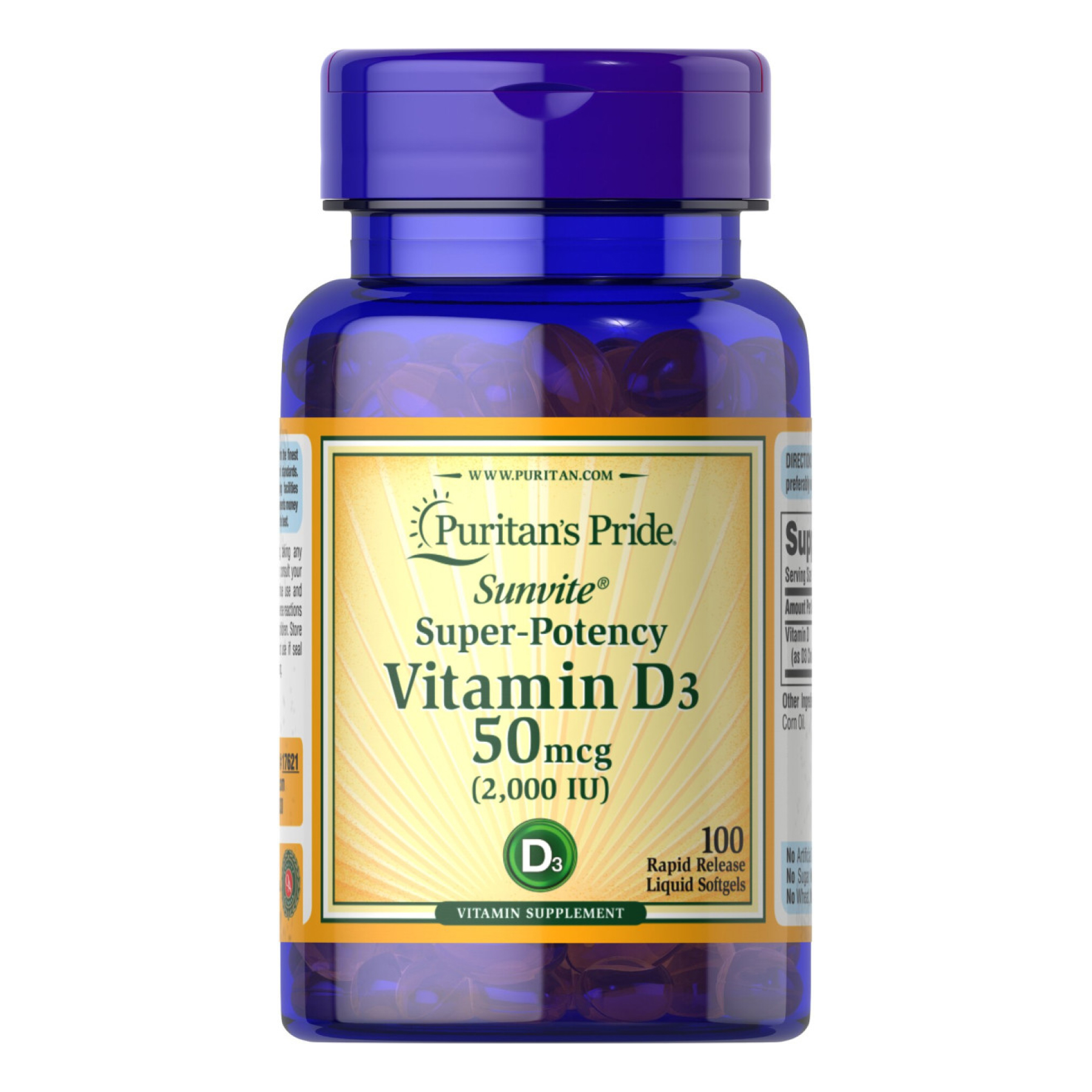 Vitamin D3 50 mcg 2000 - 100 caps Vitamin D3 50 mcg 2000 - 100 caps