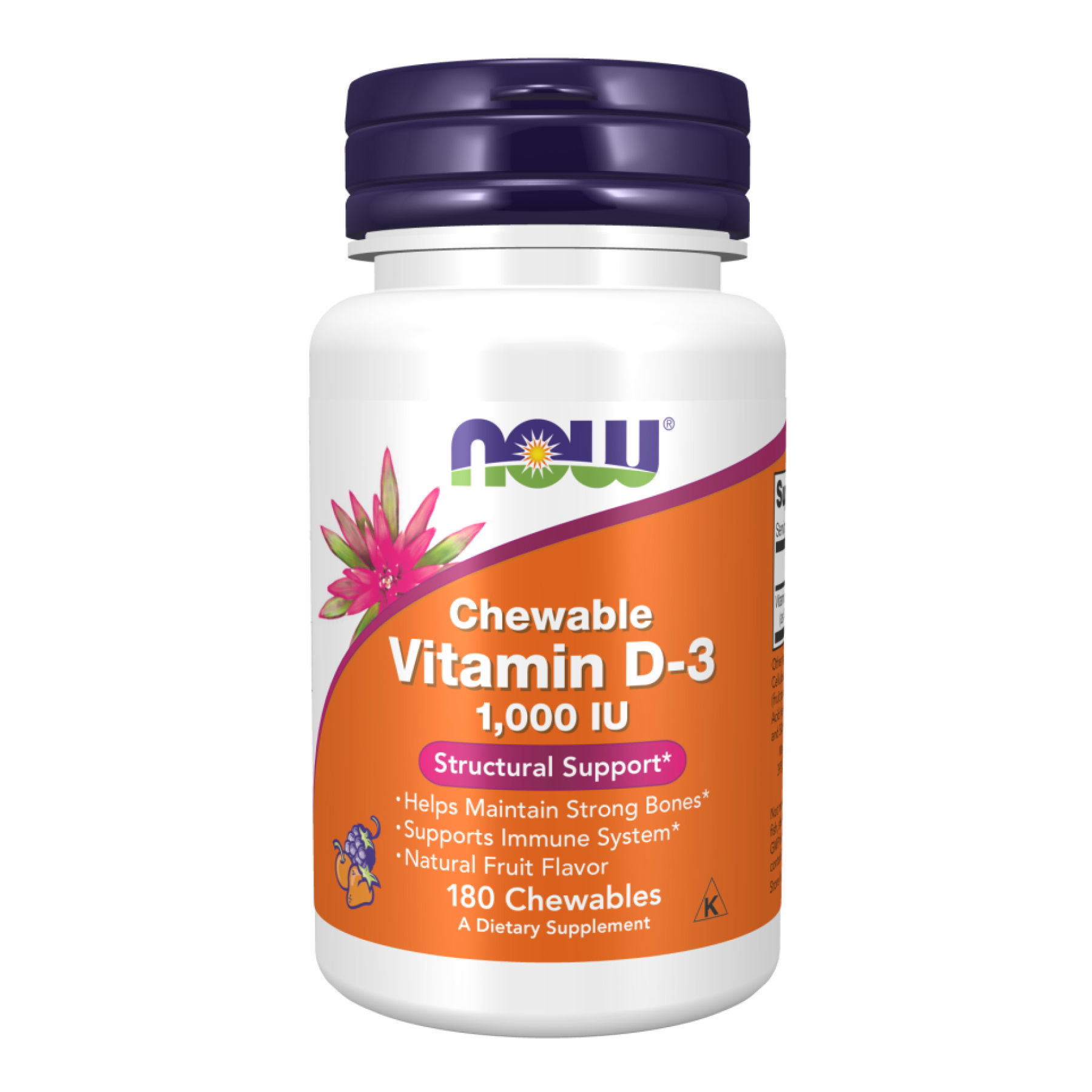 VIT D-3 1000 IU Chewable Fruity - 180 loz VIT D-3 1000 IU Chewable Fruity - 180 loz