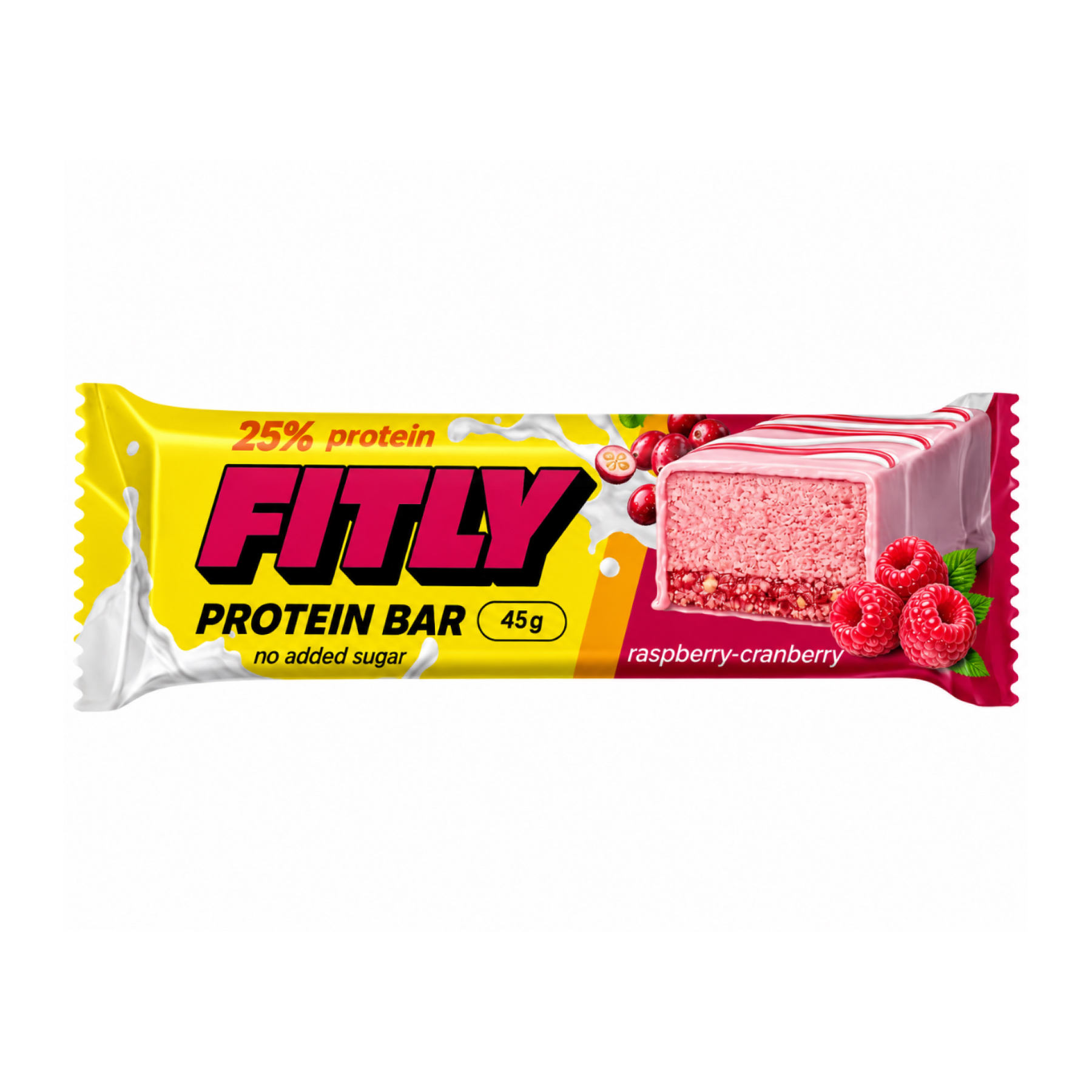 Protein Bar - 12x45g Raspberry Cranberry Protein Bar - 12x45g Raspberry Cranberry