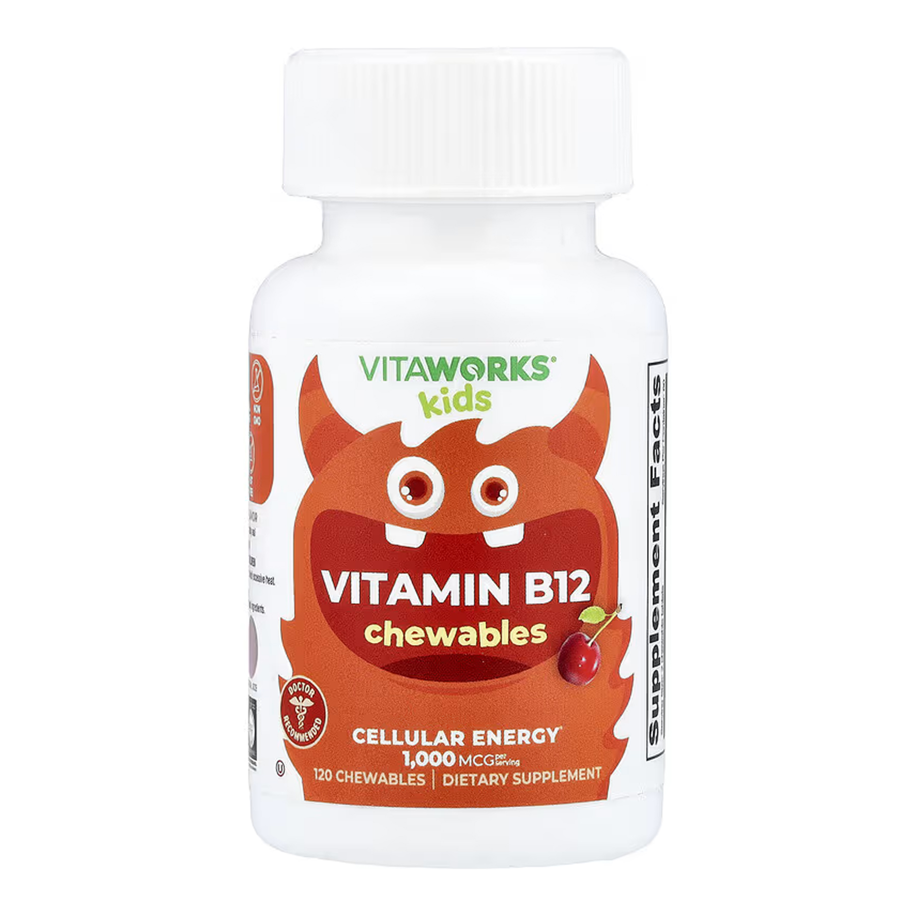 VitaWorks Kids Vitamin B12 - 120 chewables (До 01.27) VitaWorks Kids Vitamin B12 - 120 chewables (До 01.27)