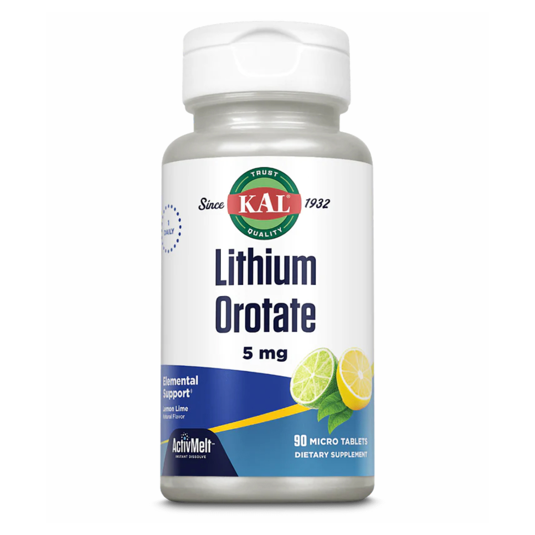 Lithium Orotate 5mg - 90 tabs Lemon Lime (До 01.27) Lithium Orotate 5mg - 90 tabs Lemon Lime (До 01.27)