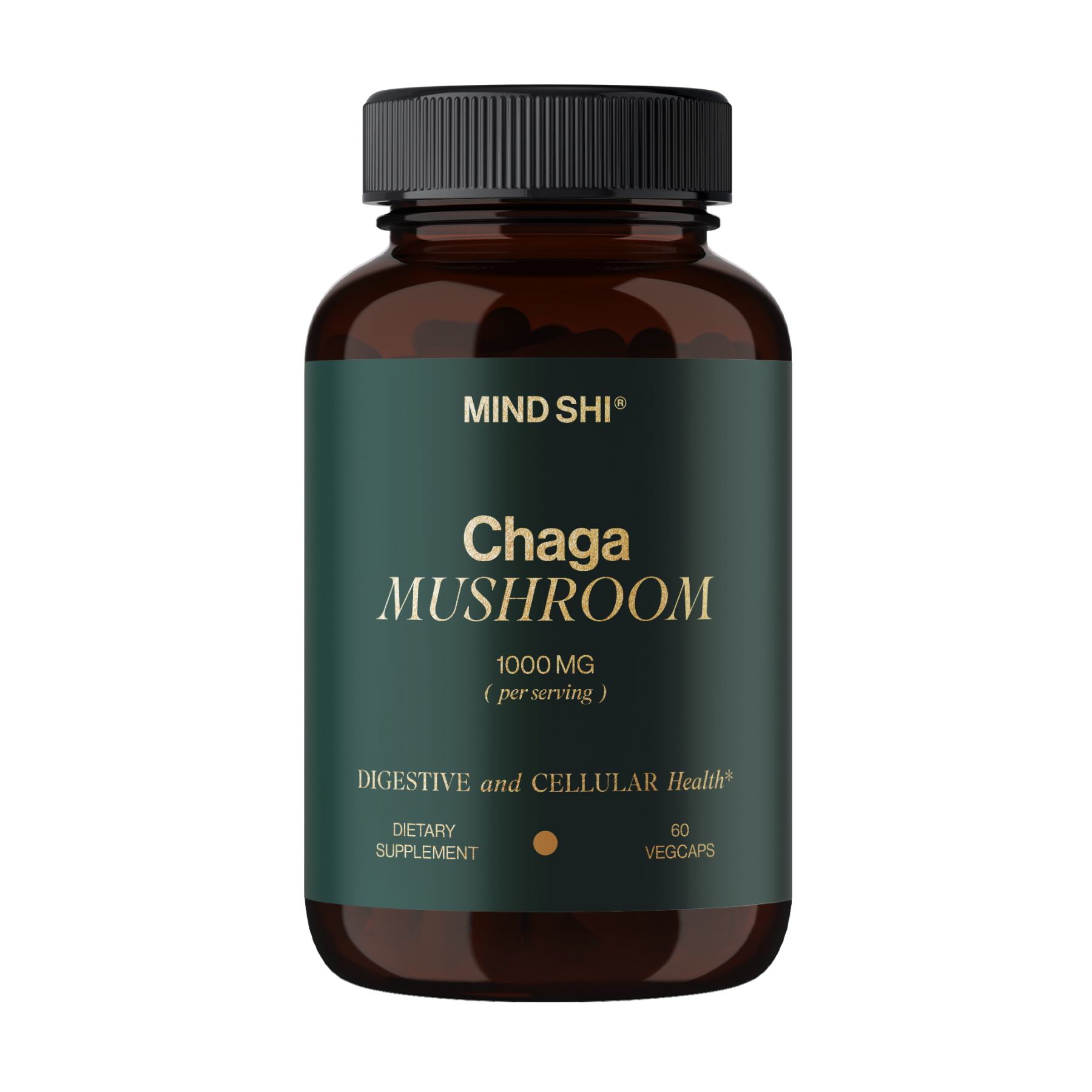 Chaga Mushroom 1000 mg - 60 vegcaps (До 02.27) Chaga Mushroom 1000 mg - 60 vegcaps (До 02.27)