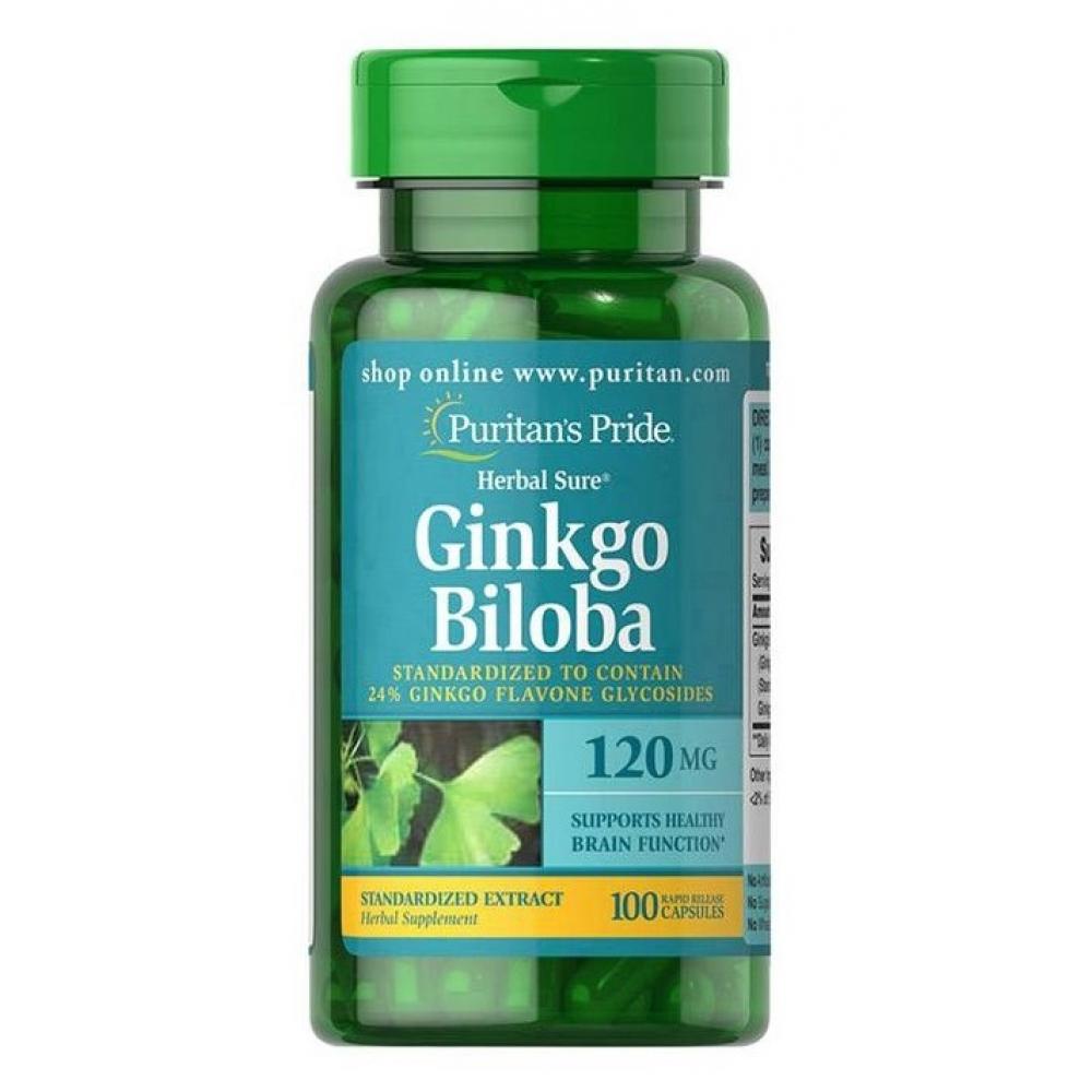 Ginkgo Biloba Standardized Extract 120mg - 100caps (Пошкоджена банка) Ginkgo Biloba Standardized Extract 120mg - 100caps (Пошкоджена банка)