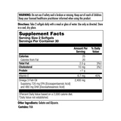 Omega-3 720 EPA / 480 DHA - 60 softgels. Зображення №2
