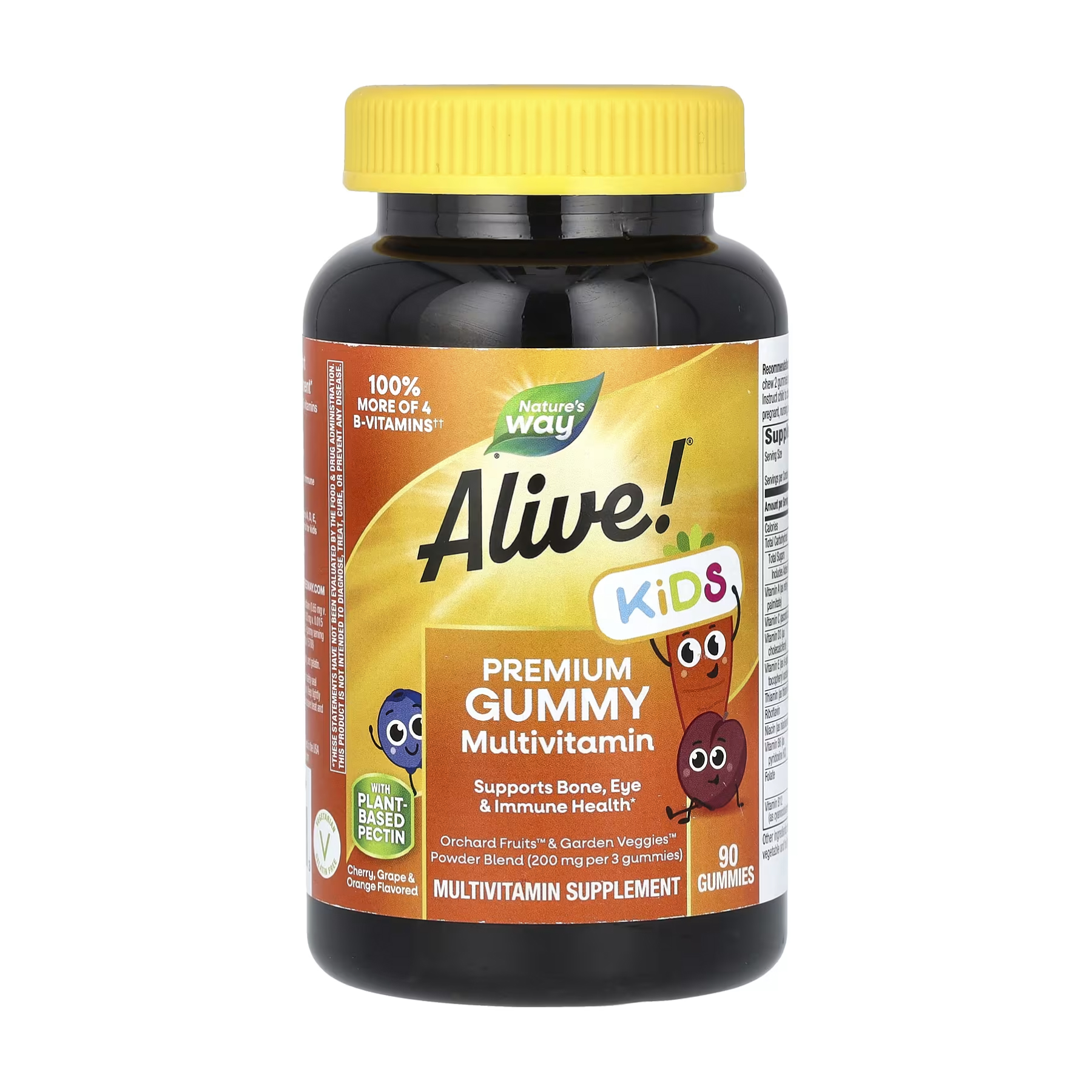 Alive! Premium Children's Gummy Multivitamin - 90 gummies Cherry, Orange Grape Alive! Premium Children's Gummy Multivitamin - 90 gummies Cherry, Orange Grape