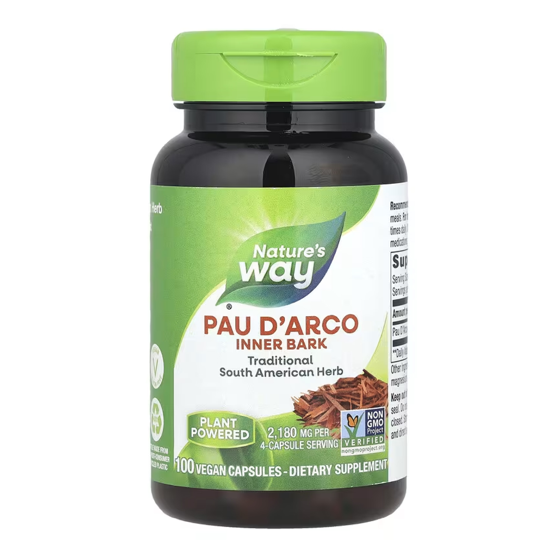 Pau D'Arco Inner Bark - 100 vcaps Pau D'Arco Inner Bark - 100 vcaps
