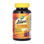 Alive! Children's Chewable Multivitamin - 120 tabs Orange and Berry. Зображення №2 Alive! Children's Chewable Multivitamin - 120 tabs Orange and Berry. Зображення №2