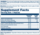 Vitamin C with Bioflavonoid Concentrate 500mg - 100 vcaps. Зображення №2 Vitamin C with Bioflavonoid Concentrate 500mg - 100 vcaps. Зображення №2