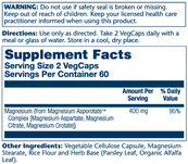 Magnesium Asporotate 400mg - 120 vcaps. Зображення №2 Magnesium Asporotate 400mg - 120 vcaps. Зображення №2