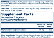 Magnesium Citrate 400mg - 180 vcaps. Зображення №2 Magnesium Citrate 400mg - 180 vcaps. Зображення №2