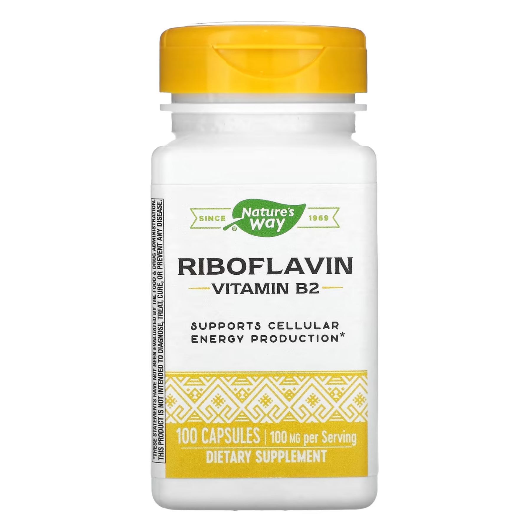 Riboflavin Vitamin B2 - 100 caps Riboflavin Vitamin B2 - 100 caps