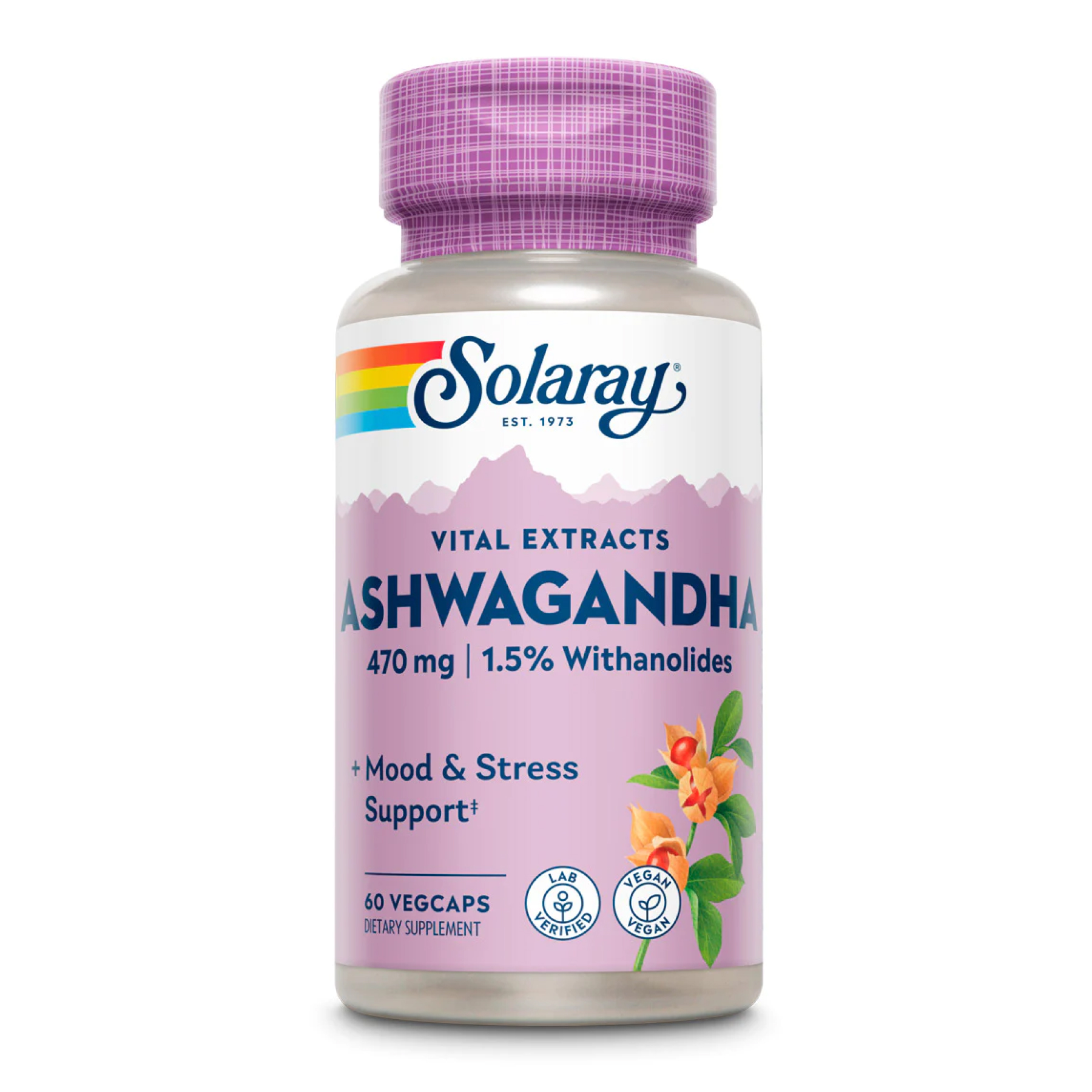 Ashwaganda Root Extract 470mg - 60vcaps Ashwaganda Root Extract 470mg - 60vcaps