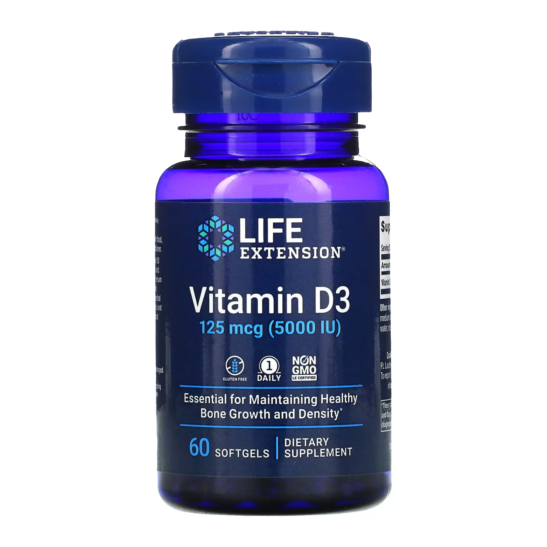 Vitamin D3 125 mcg (5000 IU) - 60 softgels Vitamin D3 125 mcg (5000 IU) - 60 softgels