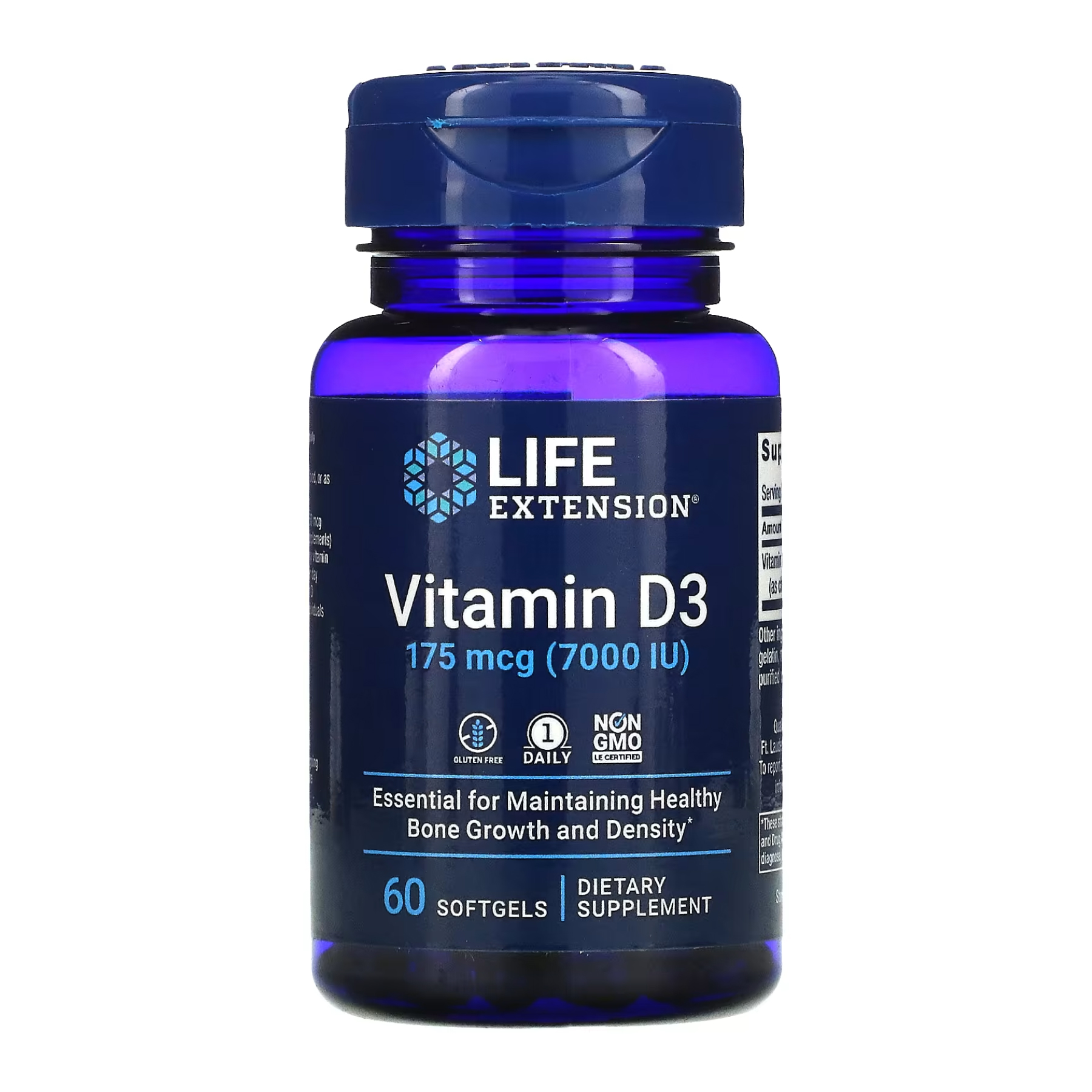 Vitamin D3 175 mcg (7000 IU) - 60 softgels Vitamin D3 175 mcg (7000 IU) - 60 softgels