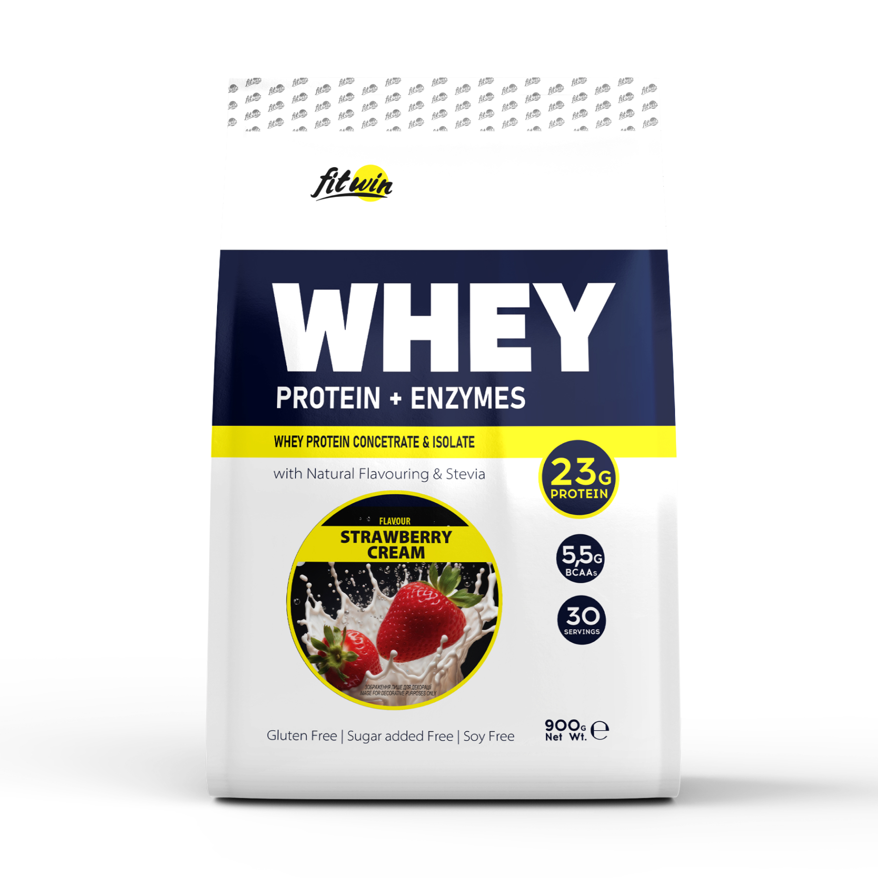 Whey - 900g Strawberry Cream Whey - 900g Strawberry Cream