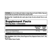 D-3 5000 IU 125mcg - 60 chewables. Зображення №2 D-3 5000 IU 125mcg - 60 chewables. Зображення №2