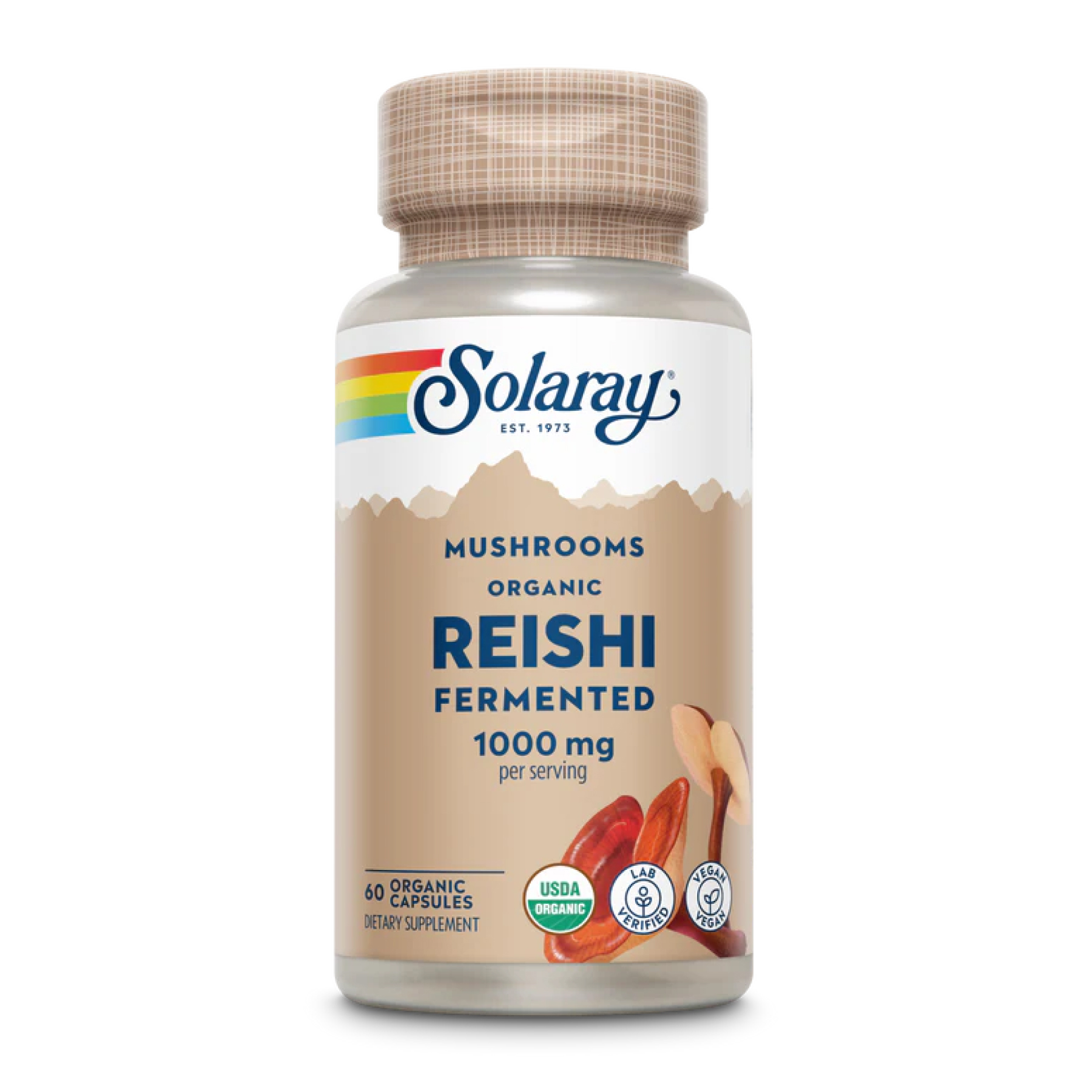 Org Grown Fermented Reishi 1000mg - 60 caps Org Grown Fermented Reishi 1000mg - 60 caps
