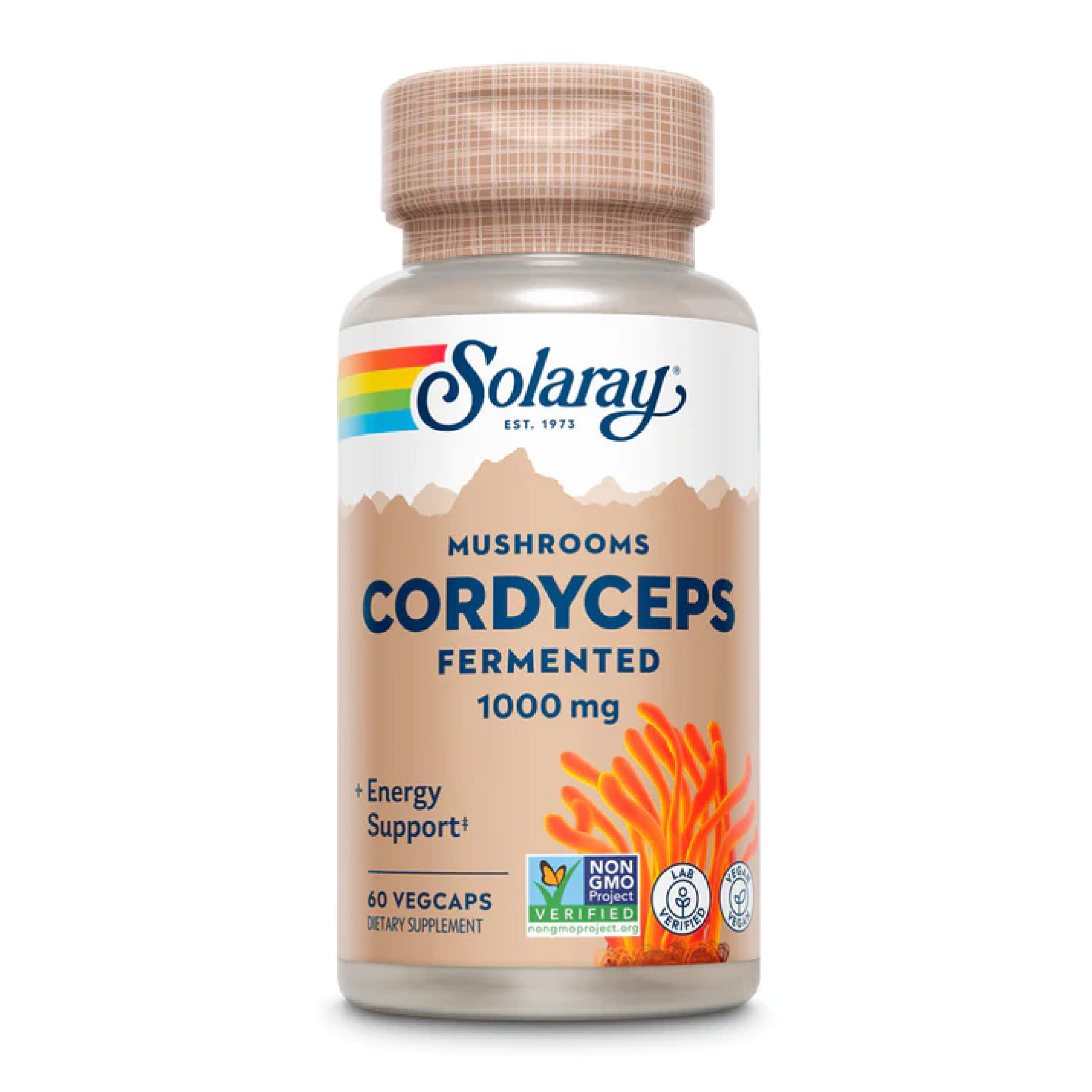 Org Grown Fermented Cordyceps 1000mg - 60 vcaps Org Grown Fermented Cordyceps 1000mg - 60 vcaps