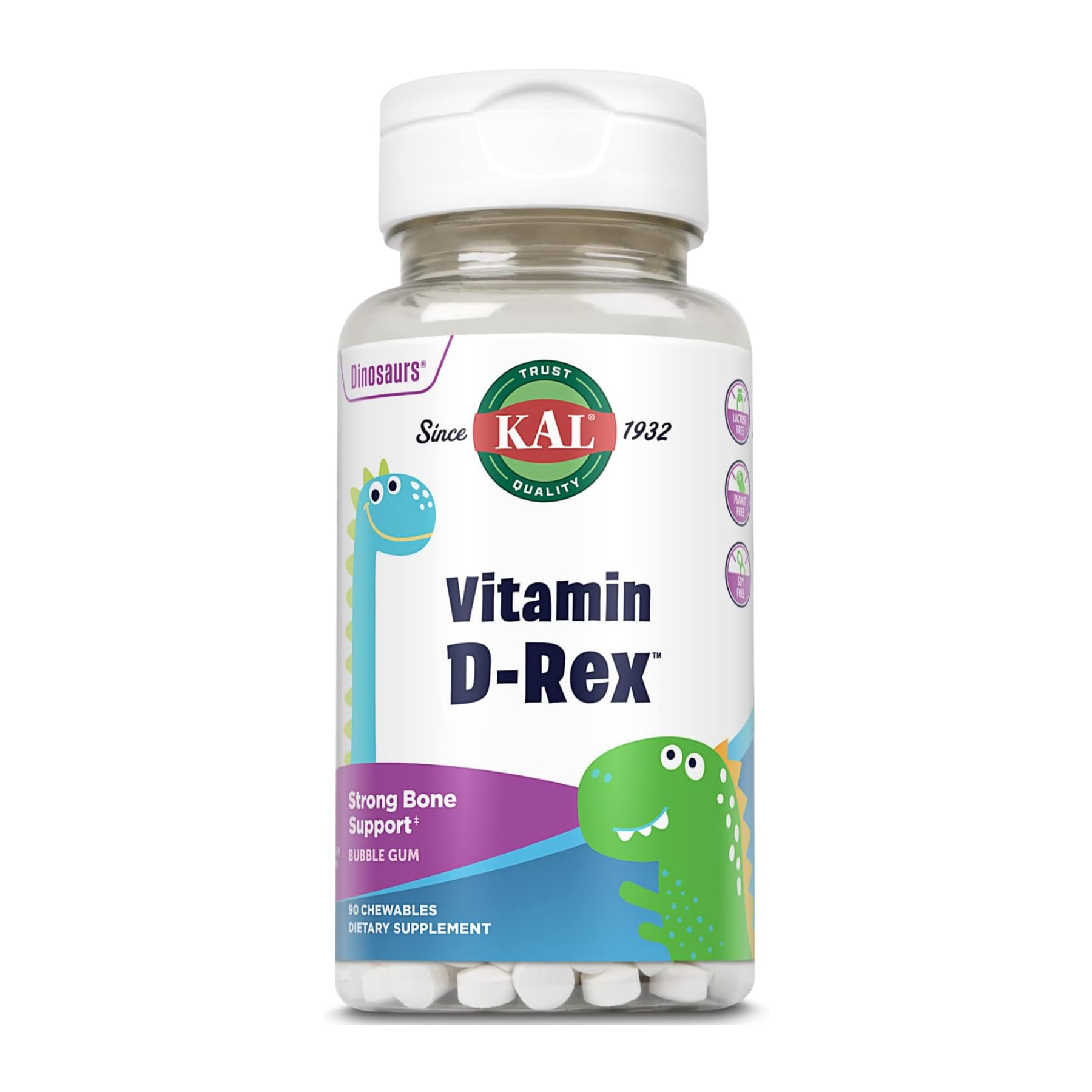 Vitamin D-Rex 10mcg - 90 сhewable Bubble Gum Vitamin D-Rex 10mcg - 90 сhewable Bubble Gum