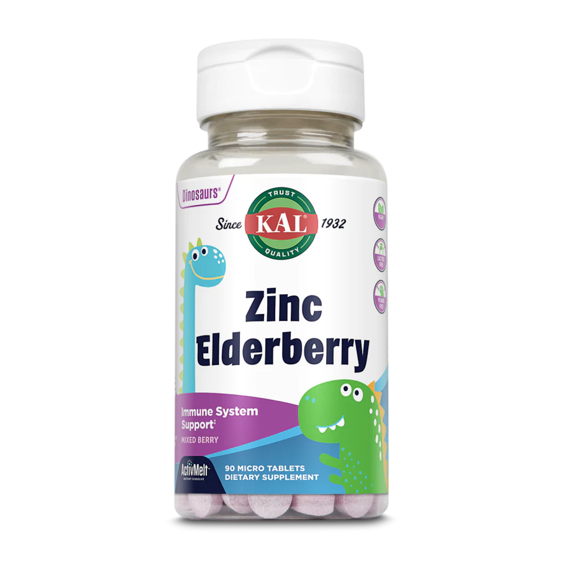 Zinc Elderberry 5mg - 90 tabs Berry Zinc Elderberry 5mg - 90 tabs Berry