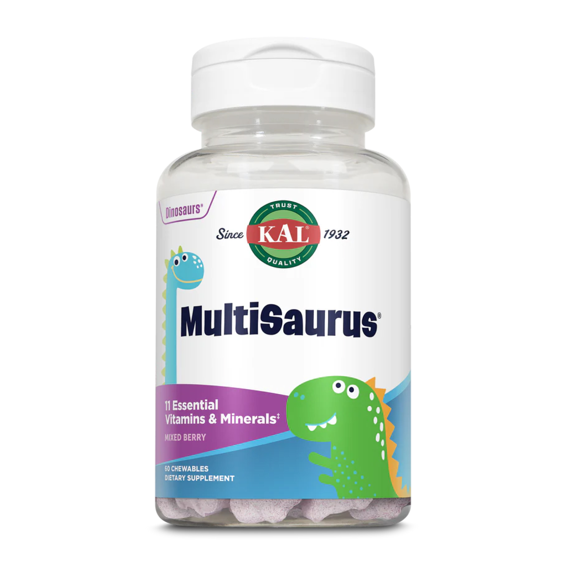 MultiSaurus - 60 chewable Mixed Berry MultiSaurus - 60 chewable Mixed Berry