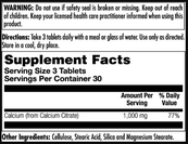 Calcium Citrate 1000mg - 90 tabs. Зображення №2 Calcium Citrate 1000mg - 90 tabs. Зображення №2