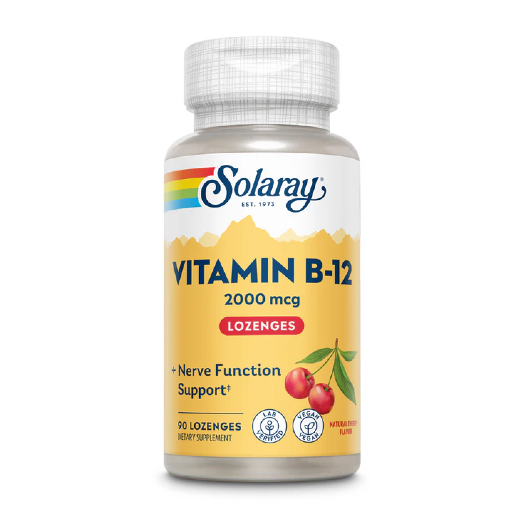 Vitamin B-12 2000mcg - 90 lozenges Natural Cherry Vitamin B-12 2000mcg - 90 lozenges Natural Cherry