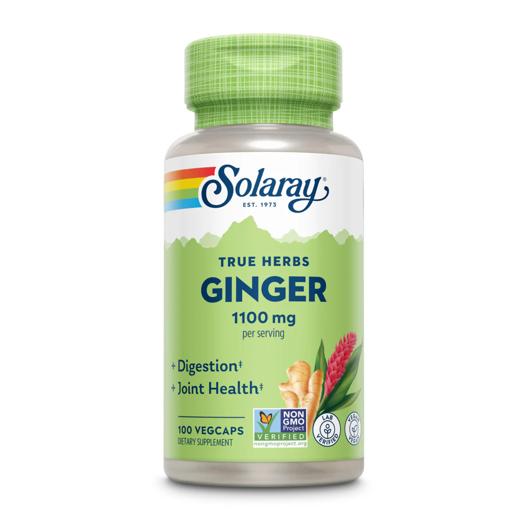 Ginger Root 1100mg (2 serv. of 550mg) - 100 vcaps Ginger Root 1100mg (2 serv. of 550mg) - 100 vcaps