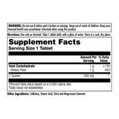 L-Taurine 500mg - 60 tabs. Зображення №2 L-Taurine 500mg - 60 tabs. Зображення №2