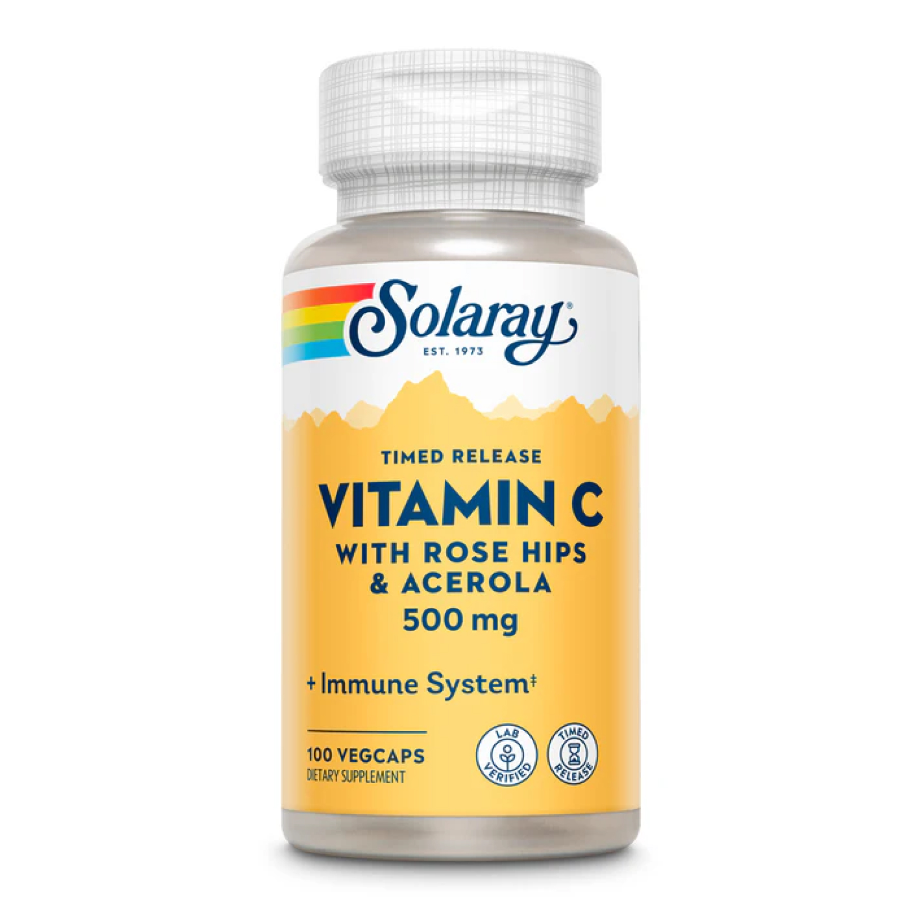 Vitamin C with Rose Hips & Acerola, Timed Release 500mg - 100 vcaps Vitamin C with Rose Hips & Acerola, Timed Release 500mg - 100 vcaps