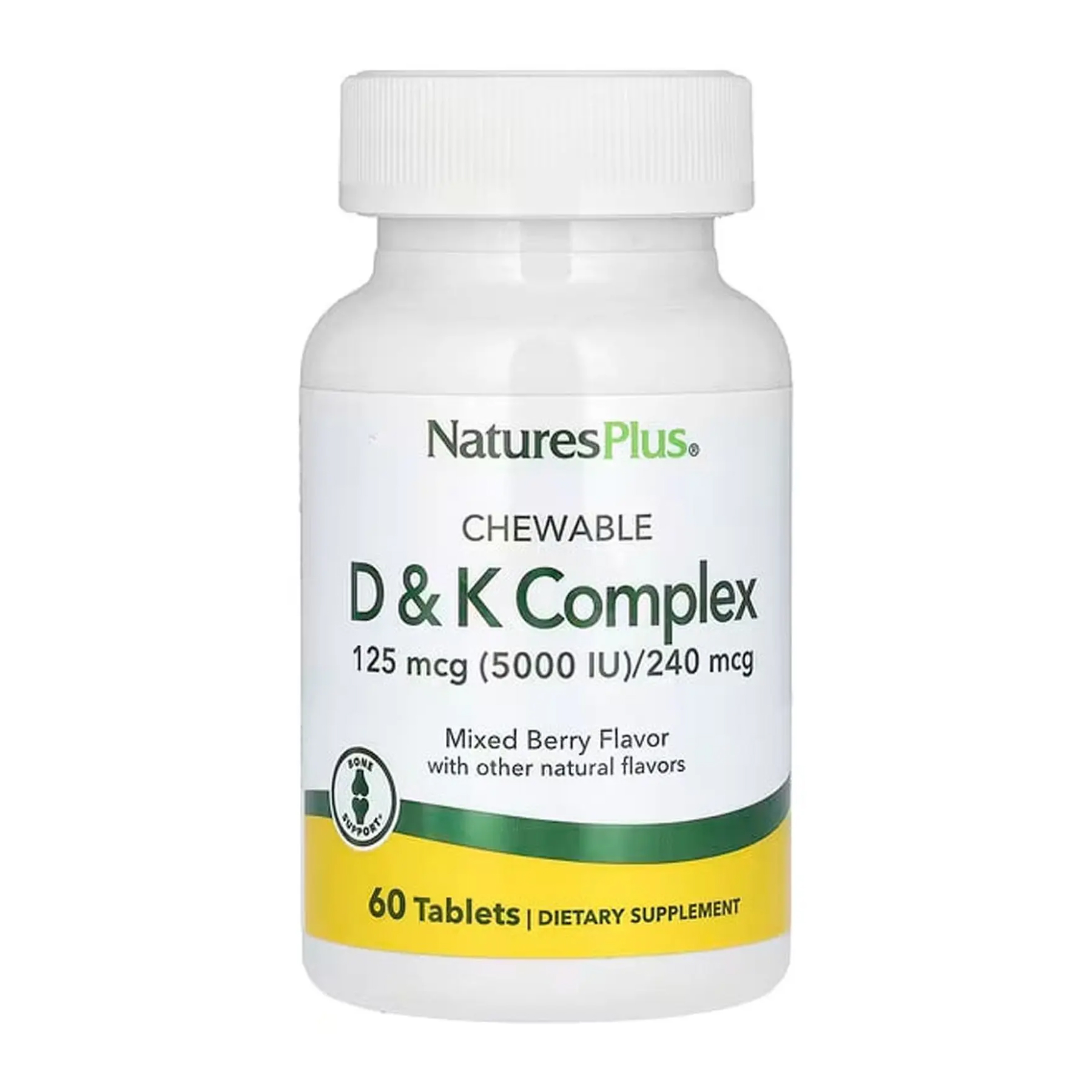 VIT D & K Complex 125mcg 5000 IU/ 240 mcg - 60 tabs VIT D & K Complex 125mcg 5000 IU/ 240 mcg - 60 tabs