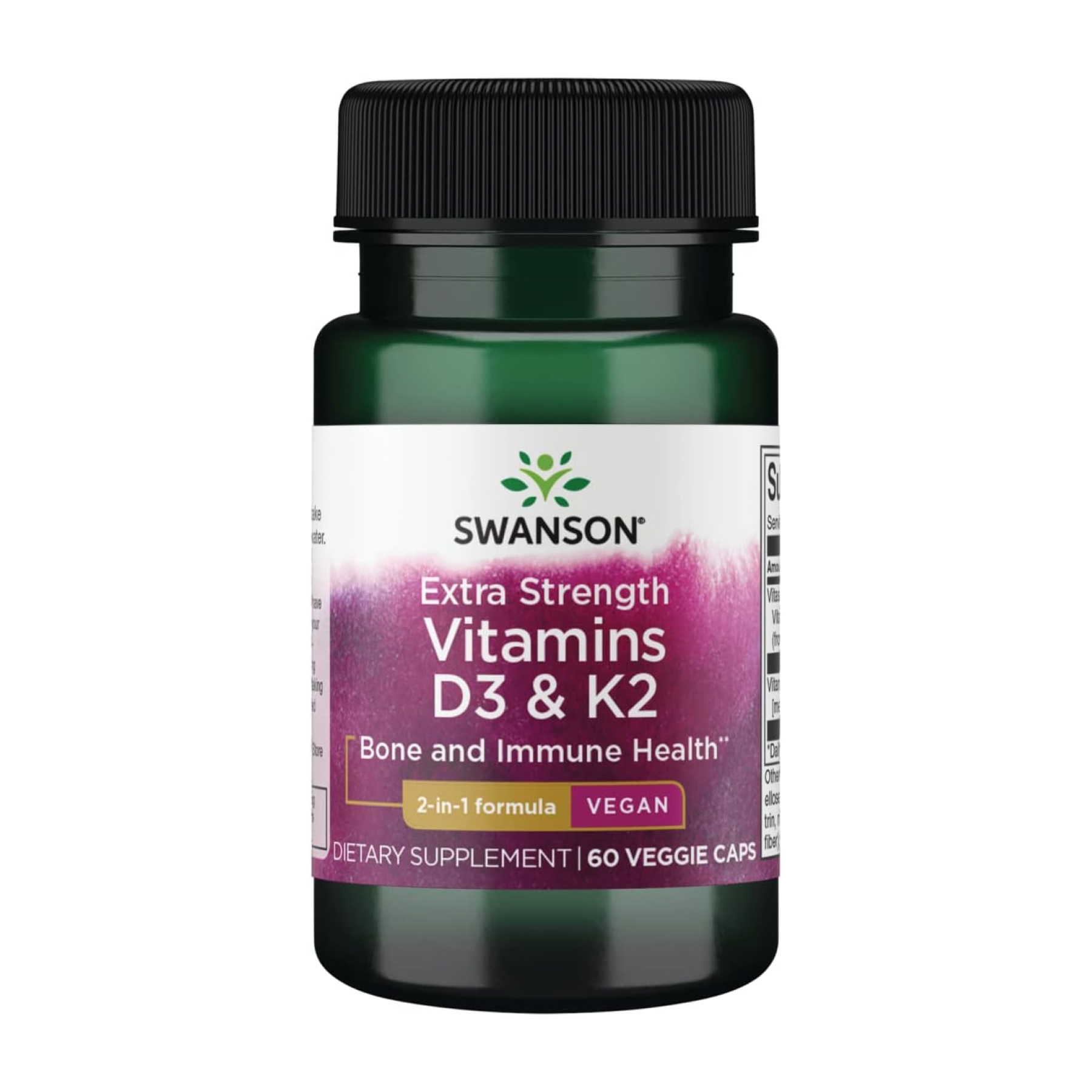 Extra Strength D3 & K2 5000 Iu & 100mcg - 60 vcaps Extra Strength D3 & K2 5000 Iu & 100mcg - 60 vcaps