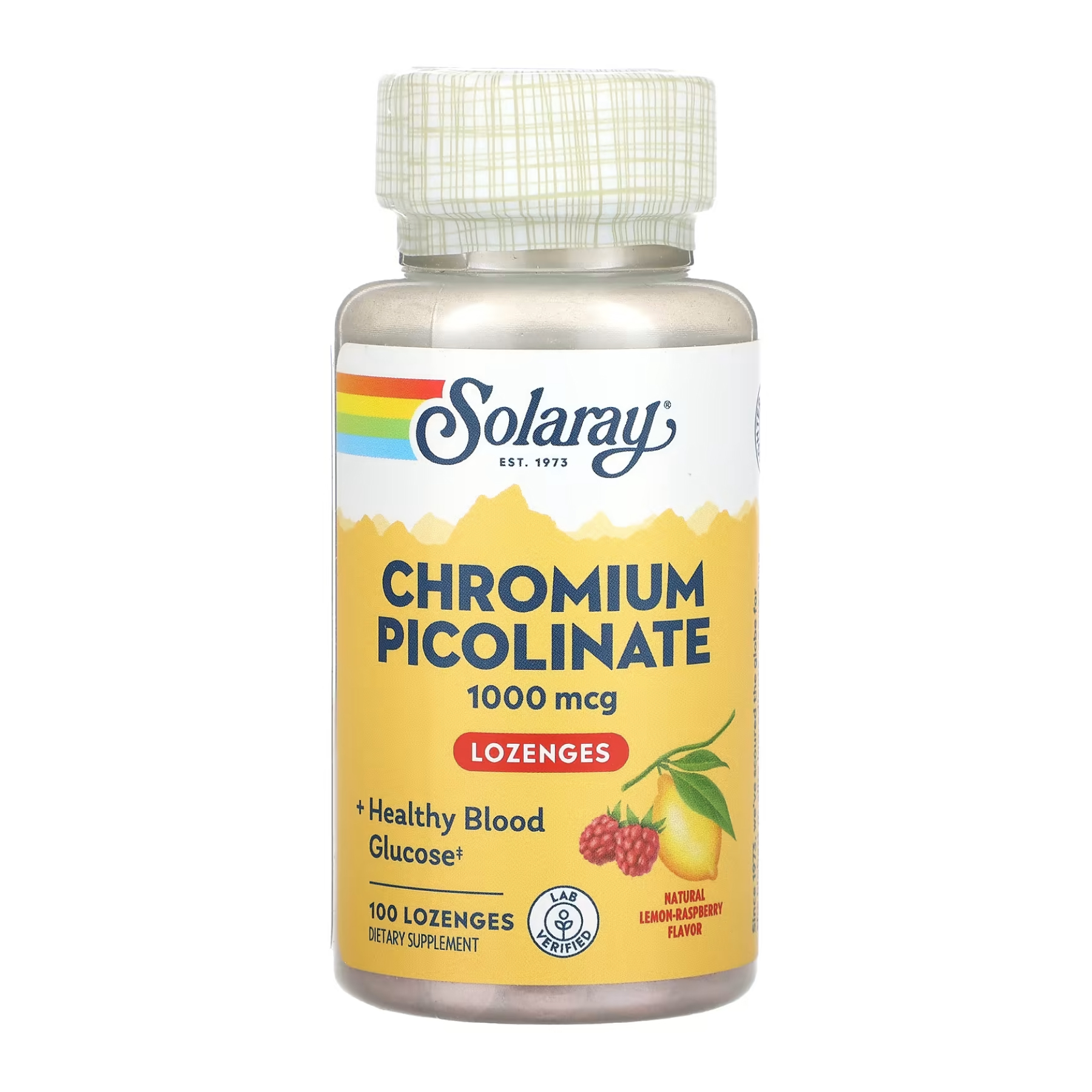 Chromium Picolinate 1000mcg - 100 lozenges Lemon-Raspberry Chromium Picolinate 1000mcg - 100 lozenges Lemon-Raspberry