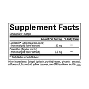 Lutein 20mg - 60 softgels. Зображення №2 Lutein 20mg - 60 softgels. Зображення №2