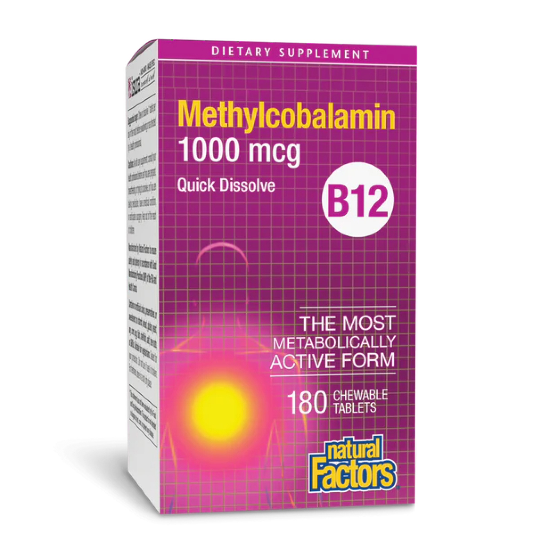 B12 Methylcobalamin 1000 mcg - 180 tabs B12 Methylcobalamin 1000 mcg - 180 tabs